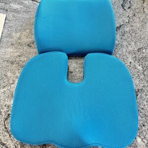 Ergonomic Blue Seat Cushion Set